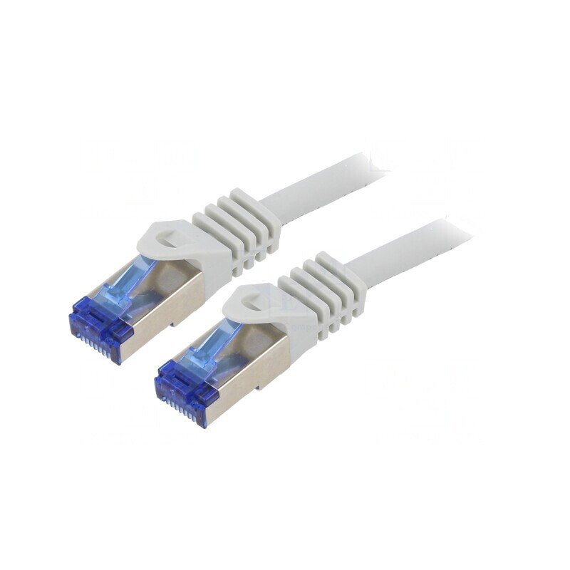 Patch Cord S/FTP Cat6a LSZH Gri 3m | Electronic-mag.ro | Componente Electronice