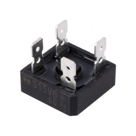 Punte Redresoare Monofazată 600V 15A | Electronic-mag.ro | Componente Electronice