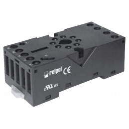Stativ pe panou pentru șină DIN 8 10A 250VAC Serie R15 | Electronic-mag.ro | Componente Electronice