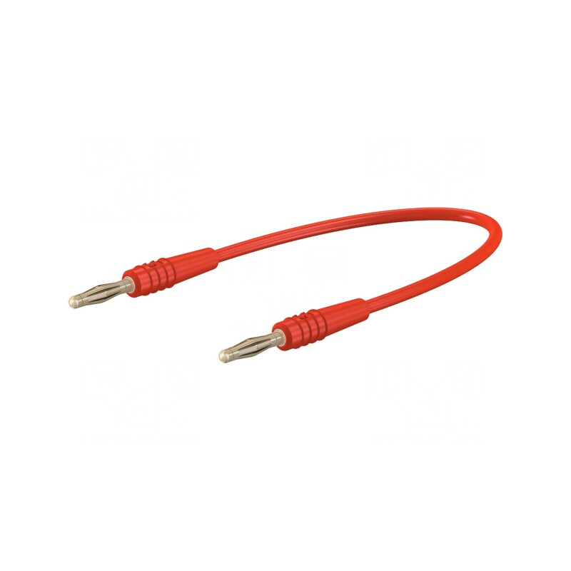 Cablu de măsurare 60VDC 30VAC 10A 0,3m Roșu | Electronic-mag.ro | Componente Electronice