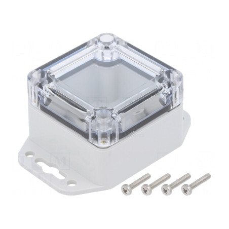 Carcasă Universală ABS Gri Deschis 60x60x40mm | Electronic-mag.ro | Componente Electronice