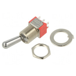 Comutator Basculant DPDT ON-ON 2A/250VAC 5A/28VDC | Electronic-mag.ro | Componente Electronice