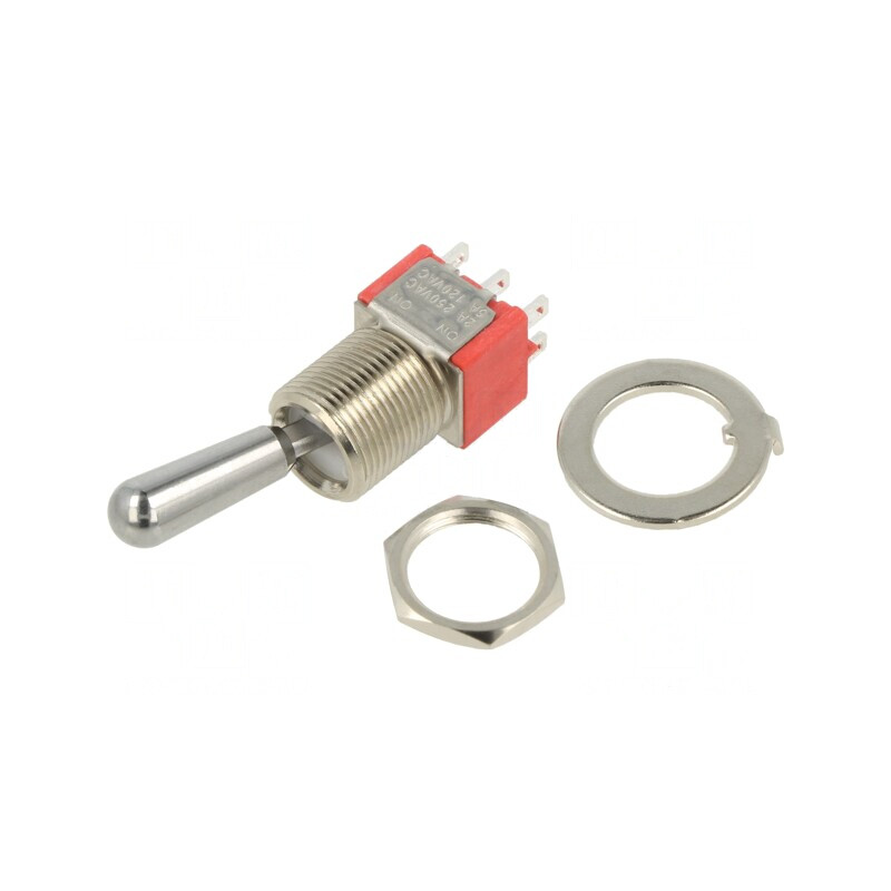 Comutator Basculant DPDT ON-ON 2A/250VAC 5A/28VDC | Electronic-mag.ro | Componente Electronice