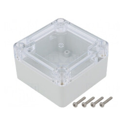 Carcasă Universală 75x75x45mm cu Bucșă din Alamă | Electronic-mag.ro | Componente Electronice