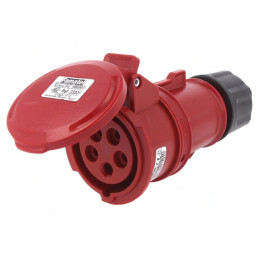 Conector Alimentare AC Trifazat Soclu Mamă 16A 380/415VAC | Electronic-mag.ro | Componente Electronice