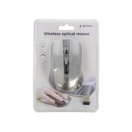 Mouse optic wireless negru/gri USB A 10m 4 butoane | Electronic-mag.ro | Componente Electronice