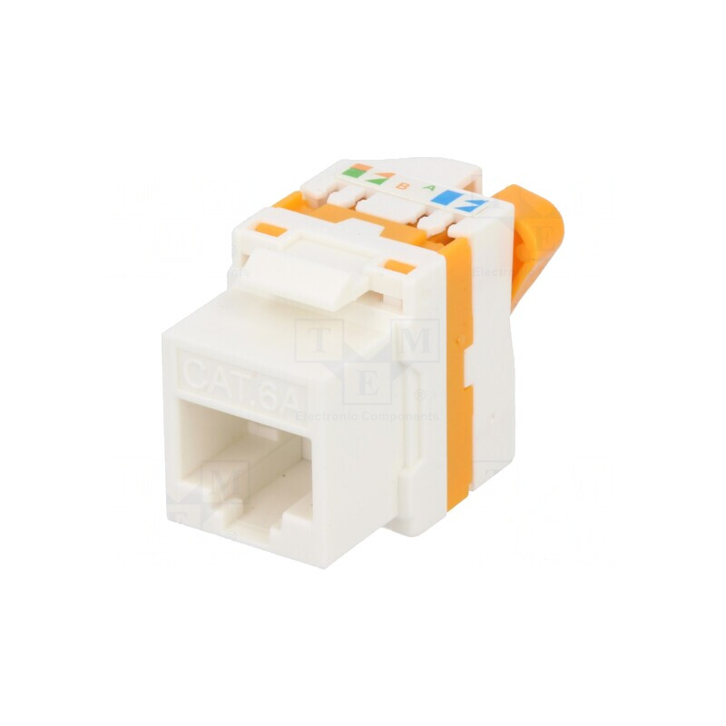 Soclu RJ45 Keystone 8p8c IDC 90° | Electronic-mag.ro | Componente Electronice