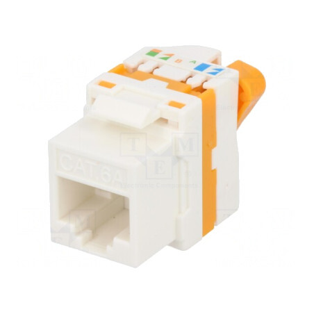 Soclu RJ45 Keystone 8p8c IDC 90° | Electronic-mag.ro | Componente Electronice