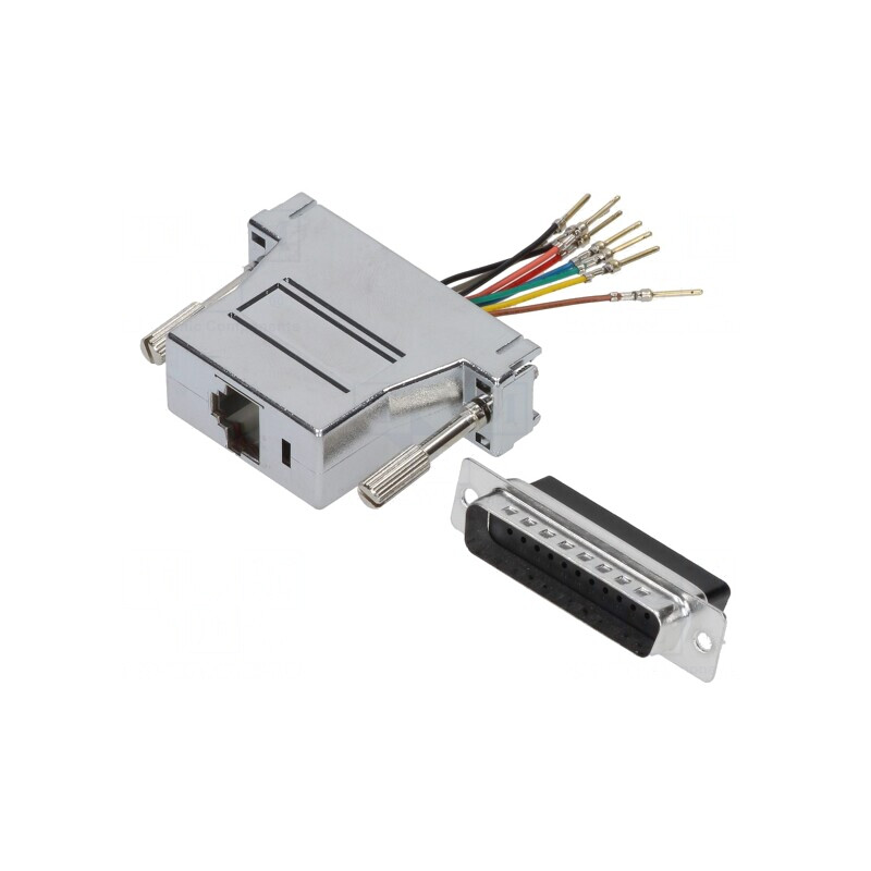 Adaptor D-Sub 25 Pin Tată la RJ45 Soclu | Electronic-mag.ro | Componente Electronice