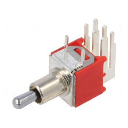 Comutator basculant 3 poziții ON-OFF-ON 1A/250VAC 3A/28VDC | Electronic-mag.ro | Componente Electronice
