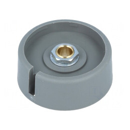 Buton rotativ gri 6mm 40x16mm poliamidă | Electronic-mag.ro | Componente Electronice