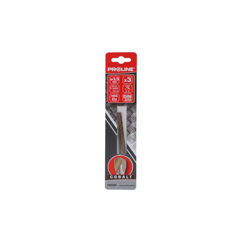 Burghiu Metal 3,5mm HSS-Co 3buc. | Electronic-mag.ro | Componente Electronice