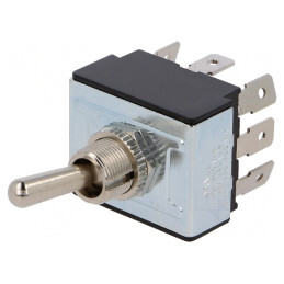 Comutator basculant 3 poziții ON-OFF-ON 10A 250V | Electronic-mag.ro | Componente Electronice