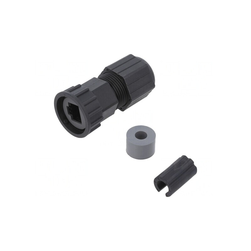 Carcasă RJ45 Plastic IP67 pentru Cablu Drept | Electronic-mag.ro | Componente Electronice