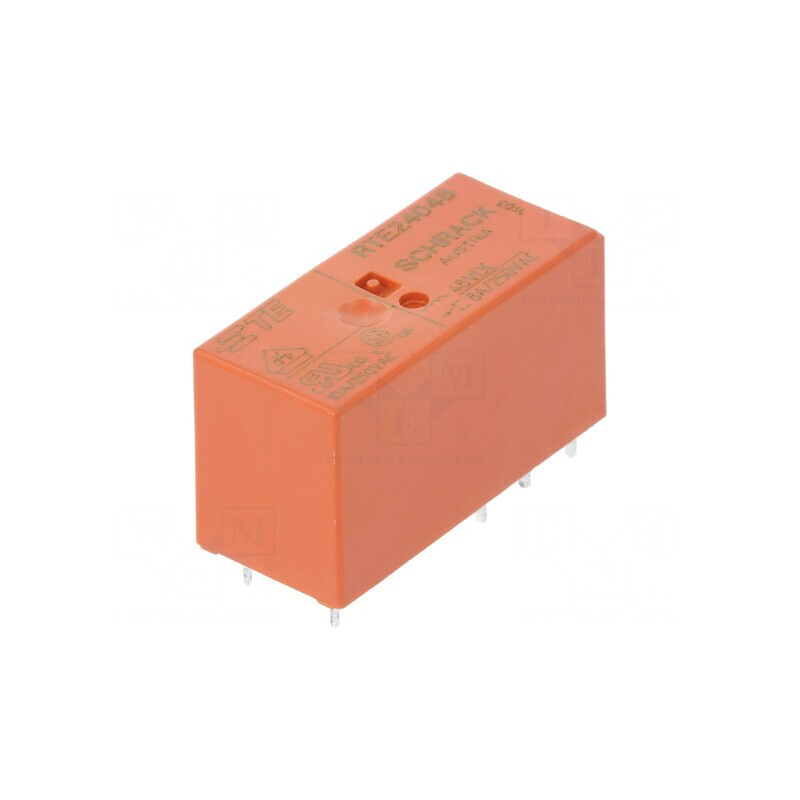 Releu Electromagnetic DPDT 48VDC 8A PCB | Electronic-mag.ro | Componente Electronice