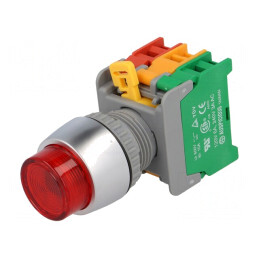 Comutator acționat prin apăsare 22mm 1 NC NO | Electronic-mag.ro | Componente Electronice