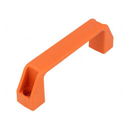 Manetă tehnopolimer portocalie 46mm 160mm 27mm | Electronic-mag.ro | Componente Electronice