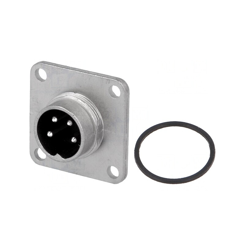 Conector M16 Soclu Tată Lipire 4-PIN 5A 300V IP65 IP67 C091D | Electronic-mag.ro | Componente Electronice