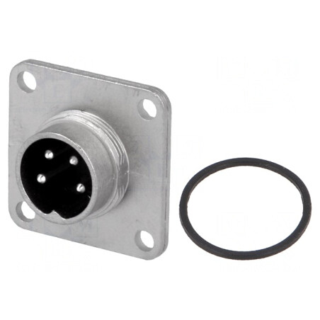 Conector M16 Soclu Tată Lipire 4-PIN 5A 300V IP65 IP67 C091D | Electronic-mag.ro | Componente Electronice