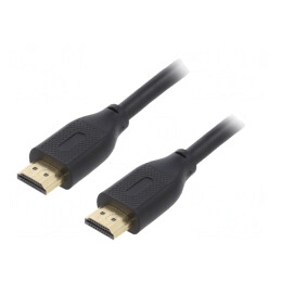 Cablu HDMI 2.1 PVC 3m Negru | Electronic-mag.ro | Componente Electronice