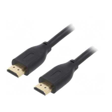 Cablu HDMI 2.1 PVC 3m Negru | Electronic-mag.ro | Componente Electronice