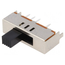 Comutator Glisant 3 Poziții ON-ON-ON 0.35A 30VDC PCB THT | Electronic-mag.ro | Componente Electronice