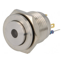 Comutator Anti-Vandalism Galben SPST-NO 2A 36VDC IP65 | Electronic-mag.ro | Componente Electronice