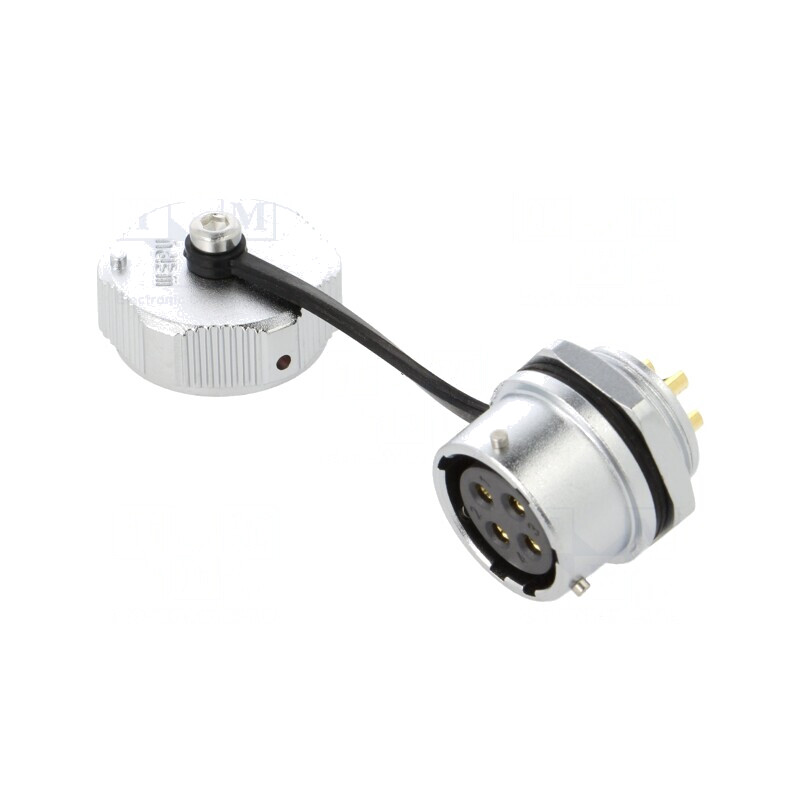 Soclu WY20 mamă 4 pini IP67 25A 500V aurit | Electronic-mag.ro | Componente Electronice Soclu WY20 mamă 4 pini IP67 25A 500V aurit | Electronic-mag.ro | Componente Electronice