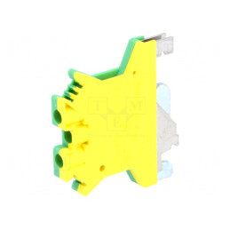 Conector Îmbinare Șine 0,2-4mm2 2 Borne Galben-Verde | Electronic-mag.ro | Componente Electronice