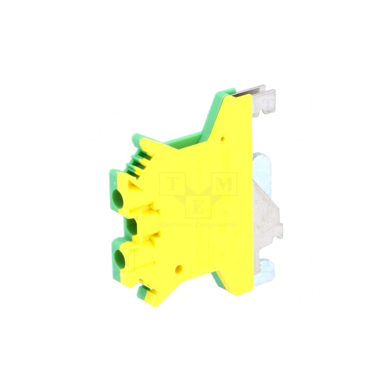 Conector Îmbinare Șine 0,2-4mm2 2 Borne Galben-Verde | Electronic-mag.ro | Componente Electronice