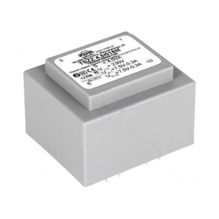 Transformator încapsulat 4,5VA 230V 7,5V 300mA | Electronic-mag.ro | Componente Electronice