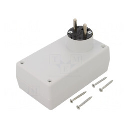 Carcasă Alimentator Polistiren Gri 71x120x45mm | Electronic-mag.ro | Componente Electronice