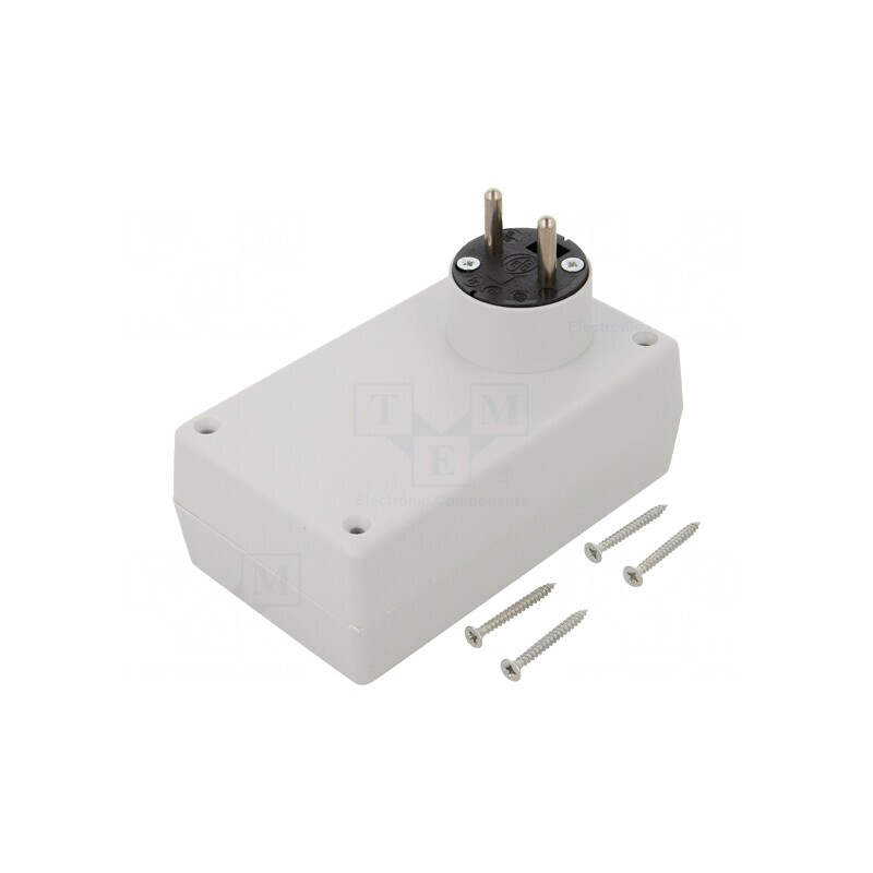 Carcasă Alimentator Polistiren Gri 71x120x45mm | Electronic-mag.ro | Componente Electronice