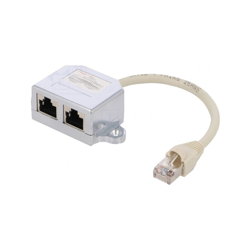 Splitter RJ45 8P8C dublu soclu-mufă | Electronic-mag.ro | Componente Electronice