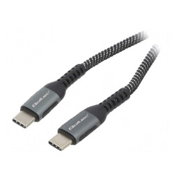 Cablu USB 2.0 USB C 1,5m Negru/Alb