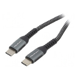 Cablu USB 2.0 USB C 1,5m Negru/Alb | Electronic-mag.ro | Componente Electronice