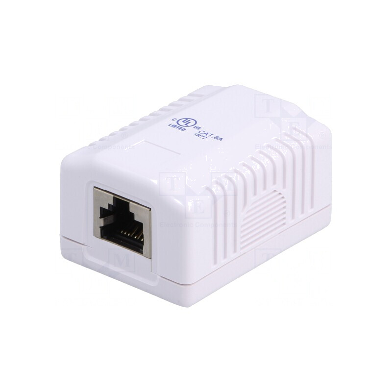 Soclu RJ45 6a Ecranat 8p8c Alb | Electronic-mag.ro | Componente Electronice Soclu RJ45 6a Ecranat 8p8c Alb | Electronic-mag.ro | Componente Electronice