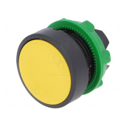 Comutator Galben 22mm cu Acționare prin Apăsare | Electronic-mag.ro | Componente Electronice