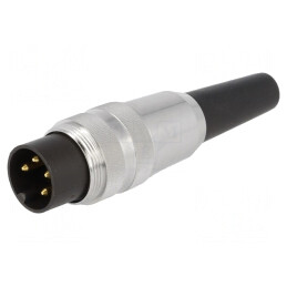 Conector M16 Mufă Tată 4-PIN 5A 250V Drept | Electronic-mag.ro | Componente Electronice