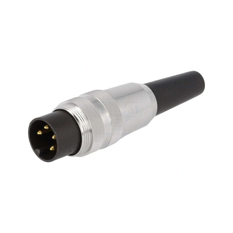 Conector M16 Mufă Tată 4-PIN 5A 250V Drept | Electronic-mag.ro | Componente Electronice