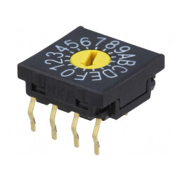 Întrerupător Codificare HEX/BCD 16 Poz THT 1000MΩ | Electronic-mag.ro | Componente Electronice