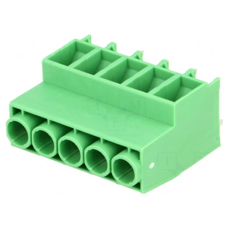 Regletă de conexiuni PCB 90° 6,35mm 5 piste 41A | Electronic-mag.ro | Componente Electronice