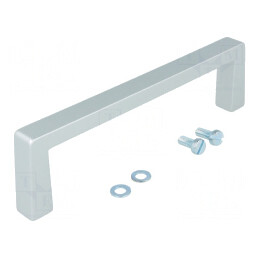 Manetă Aluminiu Gri 40mm x 146,5mm x 12,2mm | Electronic-mag.ro | Componente Electronice