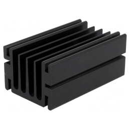 Radiator Aluminiu Negru TO220 75x46x33mm | Electronic-mag.ro | Componente Electronice