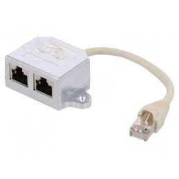 Splitter RJ45 8p8c Dual Soclu-Mufă | Electronic-mag.ro | Componente Electronice
