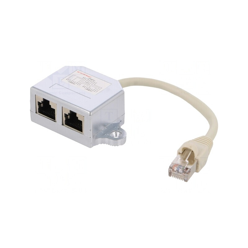 Splitter RJ45 8p8c Dual Soclu-Mufă | Electronic-mag.ro | Componente Electronice Splitter RJ45 8p8c Dual Soclu-Mufă | Electronic-mag.ro | Componente Electronice