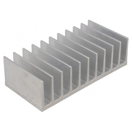 Radiator Extrudat cu Aripioare 60x124x35mm | Electronic-mag.ro | Componente Electronice
