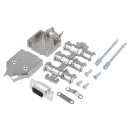 Set Complet Mufă Mamă D-Sub 9 Pin Lipire pe Cablu | Electronic-mag.ro | Componente Electronice