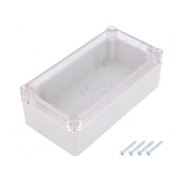 Carcasă Universală ABS Gri 82mm x 158mm x 55mm cu Garnitură | Electronic-mag.ro | Componente Electronice