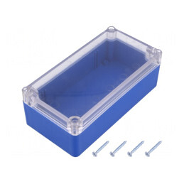 Carcasă universală ABS albastru IP65 82x158x55mm | Electronic-mag.ro | Componente Electronice